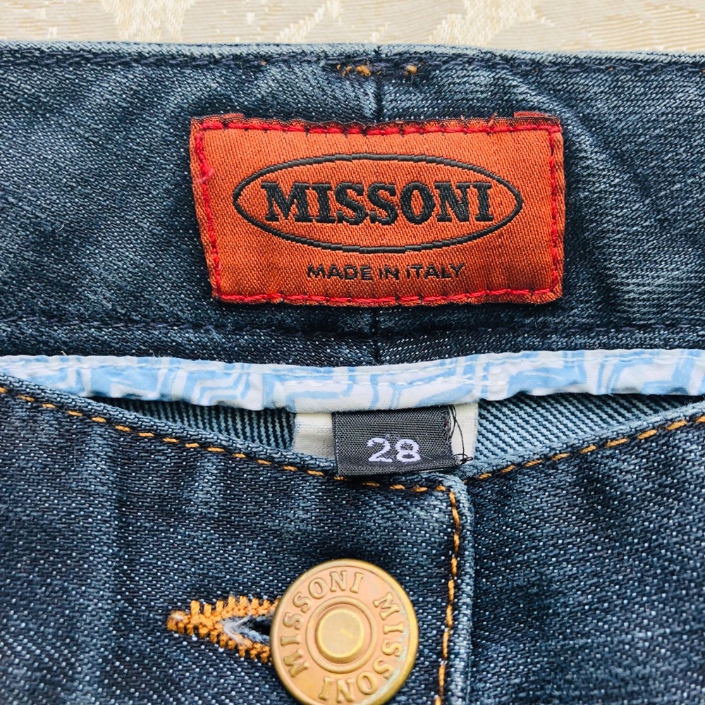 Missoni Designer Straight leg Dark wash Denim